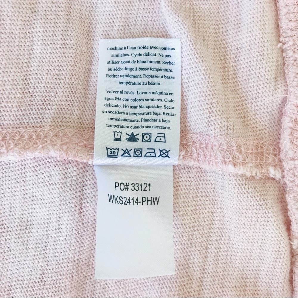 FAHERTY Sunwashed Organic Cotton Slub Knit Hoodie Light Pink - Picture 13 of 13